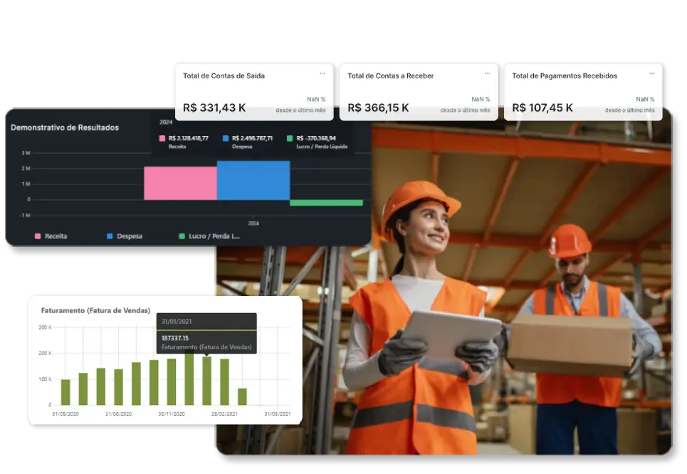 Sistema de Gestão ERP — dashboard